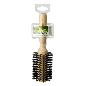 Hair brush wooden beech, very large, round, natural bristles IPPA - 1