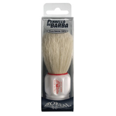 Brush beard, white plastic handle, natural bristles IPPA - 1