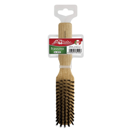 Hair brush wood ash, rectangle, natural bristles IPPA - 1