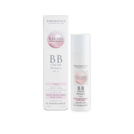 Organinis BB veido kremas Illumia BB Cream, atsp01 Natural Beige,  SPF 15, 30 ml. ERBORISTICA - 1