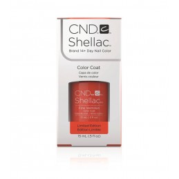 Shellac nail polish - FINE VERMILION CND - 1