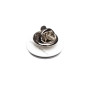 Small size round shape brooch in Black and white Kosmart - 3