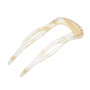 Large size fork shape hair stick in Beige pearl Kosmart - 1