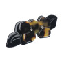 Medium size flower shape hair barrette in Mixed colour texture Kosmart - 2