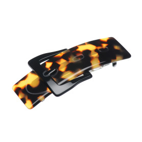 Large size rectangular shape hair barrette in Tokyo dark Kosmart - 1