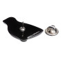 Medium size bird shape brooch in Black Kosmart - 4