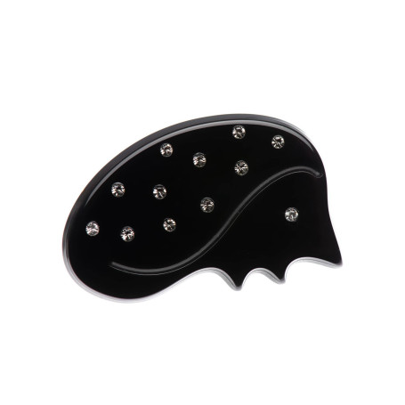 Small size hedgehog shape brooch in Black Kosmart - 1