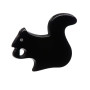 Medium size squirrel shape brooch in Black Kosmart - 1