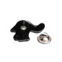 Medium size squirrel shape brooch in Black Kosmart - 4