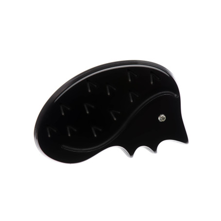 Small size hedgehog shape brooch in Black Kosmart - 1