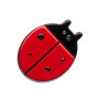 Small size ladybird shape brooch in Malboro red and black Kosmart - 1