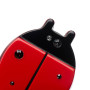 Small size ladybird shape brooch in Malboro red and black Kosmart - 2