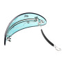 Extra large size oval shape Hair barrette in Transparent green Kosmart - 2