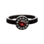 Medium size round shape Metal free ring in Black Kosmart - 1