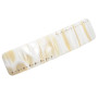 Large size rectangular shape hair barrette in Beige texture Kosmart - 2