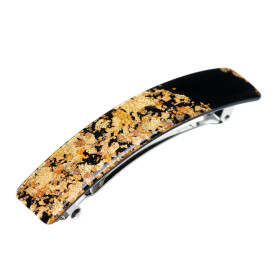 Medium size rectangular shape hair barrette in Mixed colour texture Kosmart - 1