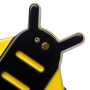 Small size bee shape ponytail holder in black and yellow Kosmart - 1