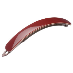 Medium size long and medium width shape hair barrette in Bordeaux and Nude Kosmart - 1