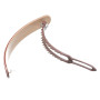 Medium size long and medium width shape hair barrette in Bordeaux and Nude Kosmart - 3