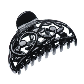 Medium size regular shape hair jaw clip in Black Kosmart - 1