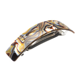 Large size rectangular shape hair barrette in Onyx Kosmart - 1