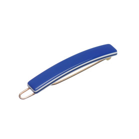 Very small size tiny and skinny shape Hair clip in Blue and white Kosmart - 1