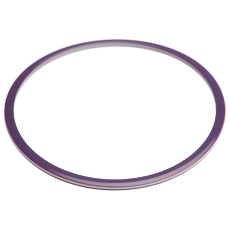 Large size round shape Bracelet in Violet and ivory Kosmart - 1