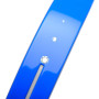 Very large size rectangular shape Hair barrette in Fluo electric blue and light grey Kosmart - 3