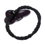 Small size animal shape hair elastic with decoration in pink and dark violet Kosmart - 2