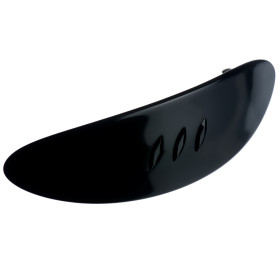 Large size oval shape Hair barrette in Black Kosmart - 1