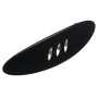 Medium size oval shape Hair barrette in Black Kosmart - 2