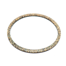 Medium size round shape Bracelet in Gold glitter  - 1