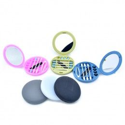 Pink reusable silicone kit with mirror Comwell.pro - 11