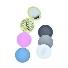 Grey reusable silicone kit with mirror Comwell.pro - 16