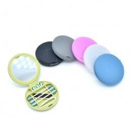 Pink reusable silicone kit with mirror Comwell.pro - 13