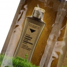 Šampūnas su argano aliejumi, 10ml + kaukė, 10ml (mėginukas) Salerm - 1