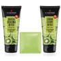 Box gift set Unisex VITAMINE DETOX BODY TREATMENT Kiwi & Lime: Shower gel 200 ml + Body cream 200 ml + vegetable soap 100 gr ERB