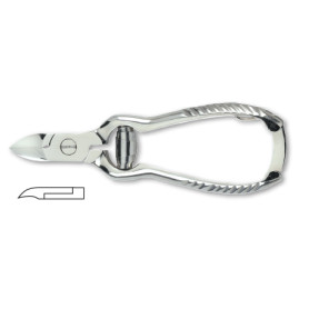 Pedicure nail nipper, carbon steel, nickel plated, size 11cm Kiepe - 1