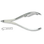 Cuticle nipper, carbon steel, nickel plated, size 10cm, blades 7mm Kiepe - 1