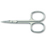 Cuticle scissors carbon steel, nickel plated, curved blades  3,5'' Kiepe - 1