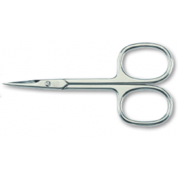 Cuticle scissors carbon steel, nickel plated, curved blades  3,5'' Kiepe - 1