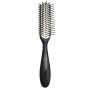 Denman black brush with white rubber pad, nylon pins DENMAN - 1