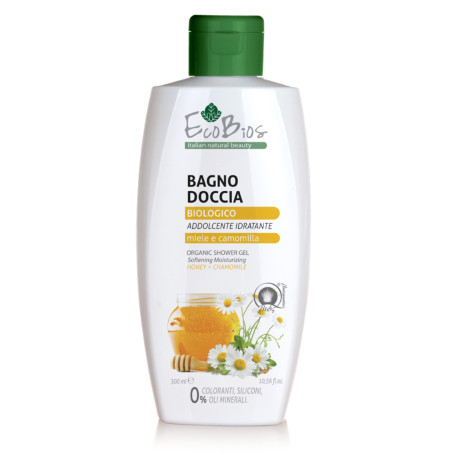 ECOBIOS SHOWER GEL 300ml HONEY&CHAMOMILE ORGANIC MOISTURIZING