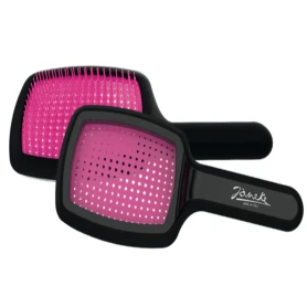 Extreme volume vented brush, black and pink