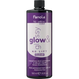 Fanola Glow & Glossy Clear Demi-Permanent Hair Color Oil, Ammonia Free, 500ml