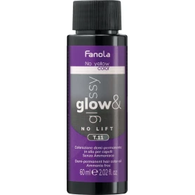 Fanola Glow & Glossy T.11 Demi-Permanent Hair Color Oil, Ammonia Free, 60ml