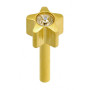 24 CT Gold Plate Studs Caflon - 1