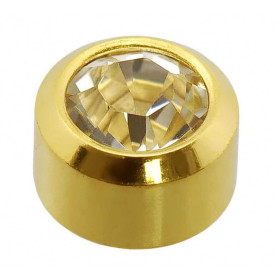 24 CT Gold Plate Studs Caflon - 1