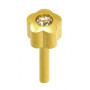 24 CT Gold Plate Studs Caflon - 1