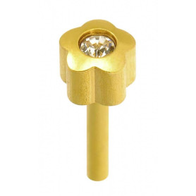 24 CT Gold Plate Studs Caflon - 1